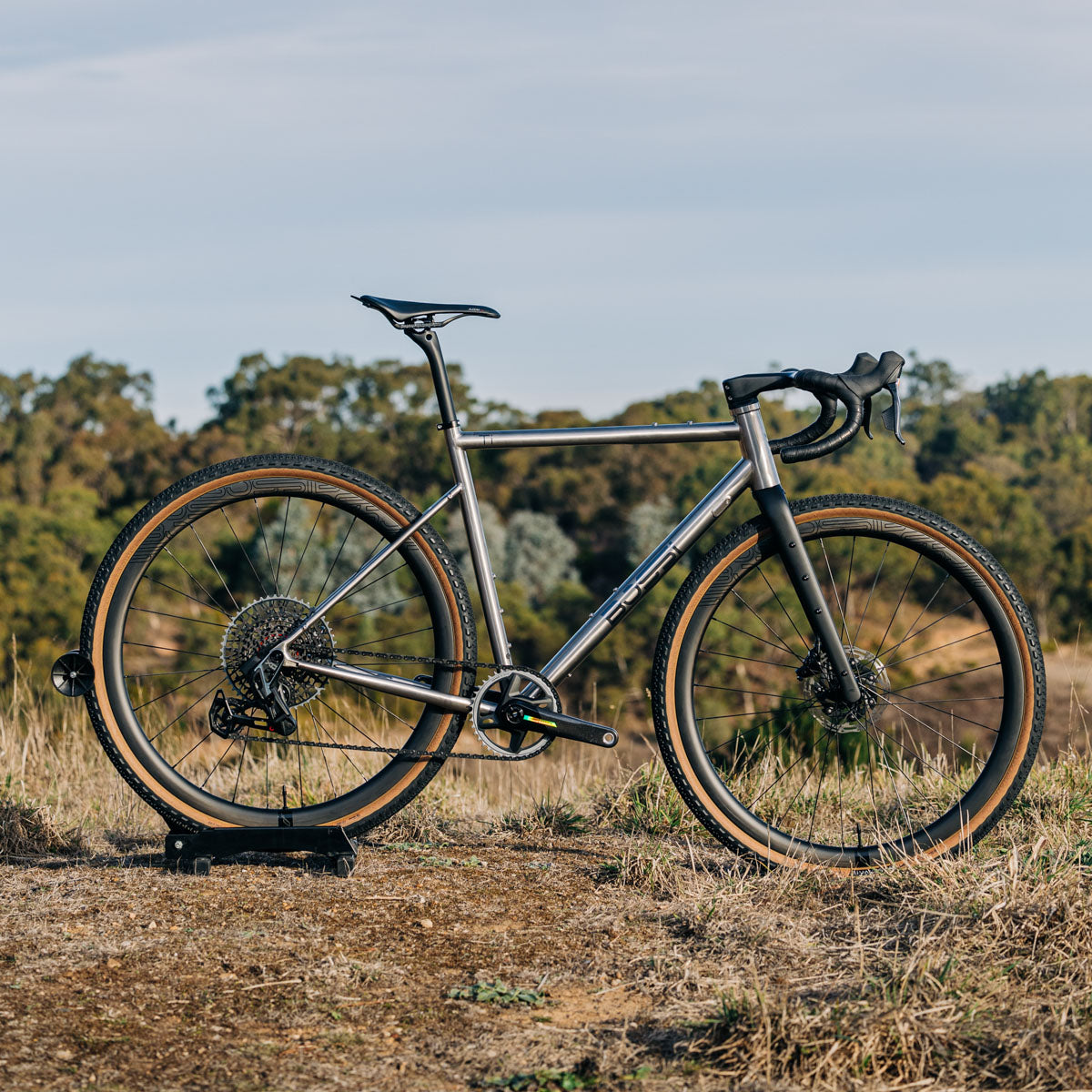 Di2 Ti Gravel Frame Grit Titanium Gravel Bike Bossi Bicycles