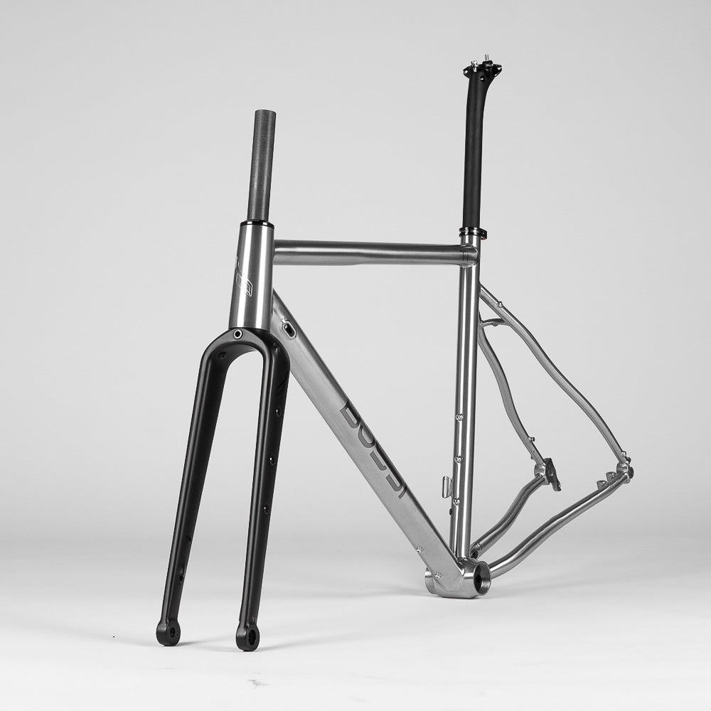 Titanium gravel frameset